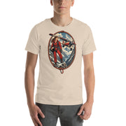 Vintage aviation pin-up T-shirt Edition 07, Soft Cream front product mockup