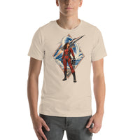 Vintage aviation pin-up T-shirt Edition 08, Soft Cream front product mockup