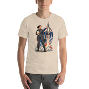 Vintage aviation pin-up T-shirt Edition 10, Soft Cream front product mockup