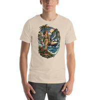 Vintage aviation pin-up T-shirt Edition 12, Soft Cream front product mockup