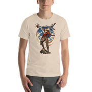 Vintage aviation pin-up T-shirt Edition 13, Soft Cream front product mockup