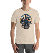 Vintage aviation pin-up T-shirt Edition 11, Soft Cream front product mockup