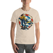 Vintage aviation pin-up T-shirt Edition 14, Soft Cream front product mockup