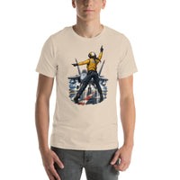 Vintage aviation pin-up T-shirt Edition 24, Soft Cream front product mockup