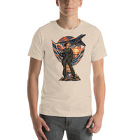 Vintage aviation pin-up T-shirt Edition 27, Soft Cream front product mockup