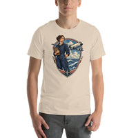 Vintage aviation pin-up T-shirt Edition 39, Soft Cream front product mockup