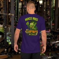 Back view of team purple Monster Rods 011 unisex T-shirt