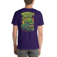 Back view of team purple Monster Rods 035 unisex T-shirt