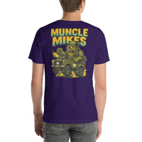 Back view of team purple Monster Rods 039 unisex T-shirt