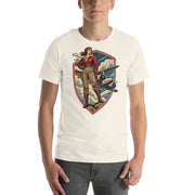 Vintage aviation pin-up T-shirt Edition 06, Vintage White front product mockup