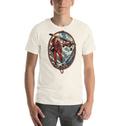 Vintage aviation pin-up T-shirt Edition 07, Vintage White front product mockup