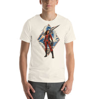 Vintage aviation pin-up T-shirt Edition 08, Vintage White front product mockup