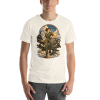 Vintage aviation pin-up T-shirt Edition 16, Vintage White front product mockup