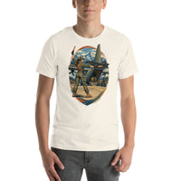 Vintage aviation pin-up T-shirt Edition 21, Vintage White front product mockup