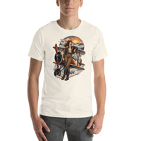Vintage aviation pin-up T-shirt Edition 22, Vintage White front product mockup