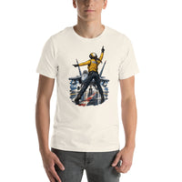 Vintage aviation pin-up T-shirt Edition 24, Vintage White front product mockup