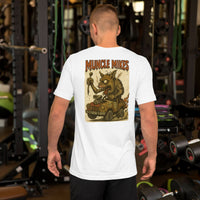 Monster Rods 008 t-shirt in white, back view