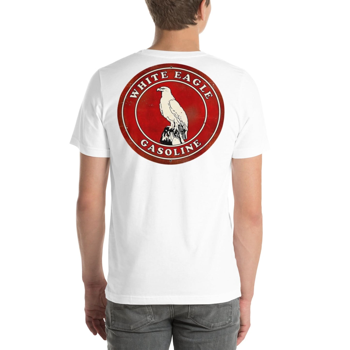 Muncle Mikes Hot Rod and Rat Rod Shirt - Vintage Gas and Oil Shirt - White Eagle