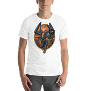 Vintage aviation pin-up T-shirt Edition 01, White front product mockup