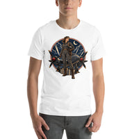 Vintage aviation pin-up T-shirt Edition 04, White front product mockup