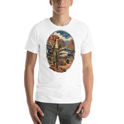 Vintage aviation pin-up T-shirt Edition 18, White front product mockup