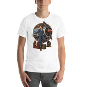 Vintage aviation pin-up T-shirt Edition 17, White front product mockup