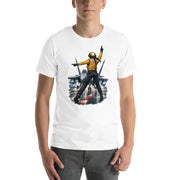 Vintage aviation pin-up T-shirt Edition 24, White front product mockup