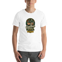Grandpa's Garage Quality Control T-shirt, White Front mockup