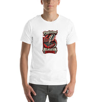 10mm Relocation Service mechanic T-shirt, White front mockup