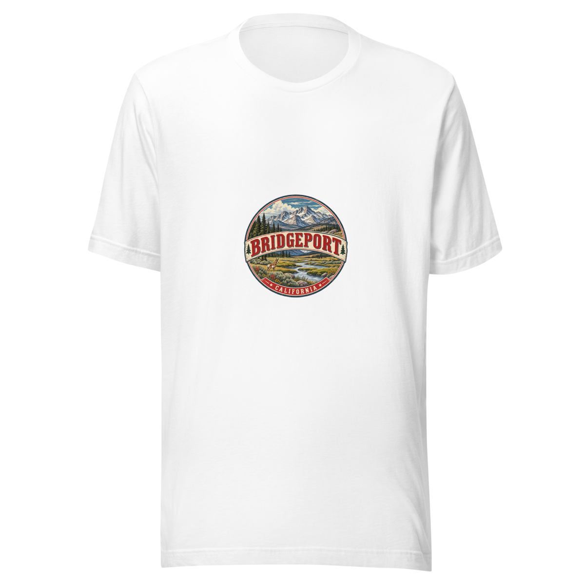 Bridgeport California Unisex T-Shirt product mockup 5