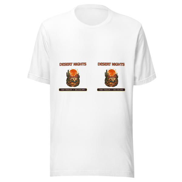 Desert Nights Tiny Trailer Unisex T-Shirt product mockup 5