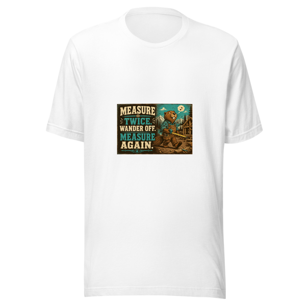 Funny Bear Cabin Unisex T-Shirt product mockup 5