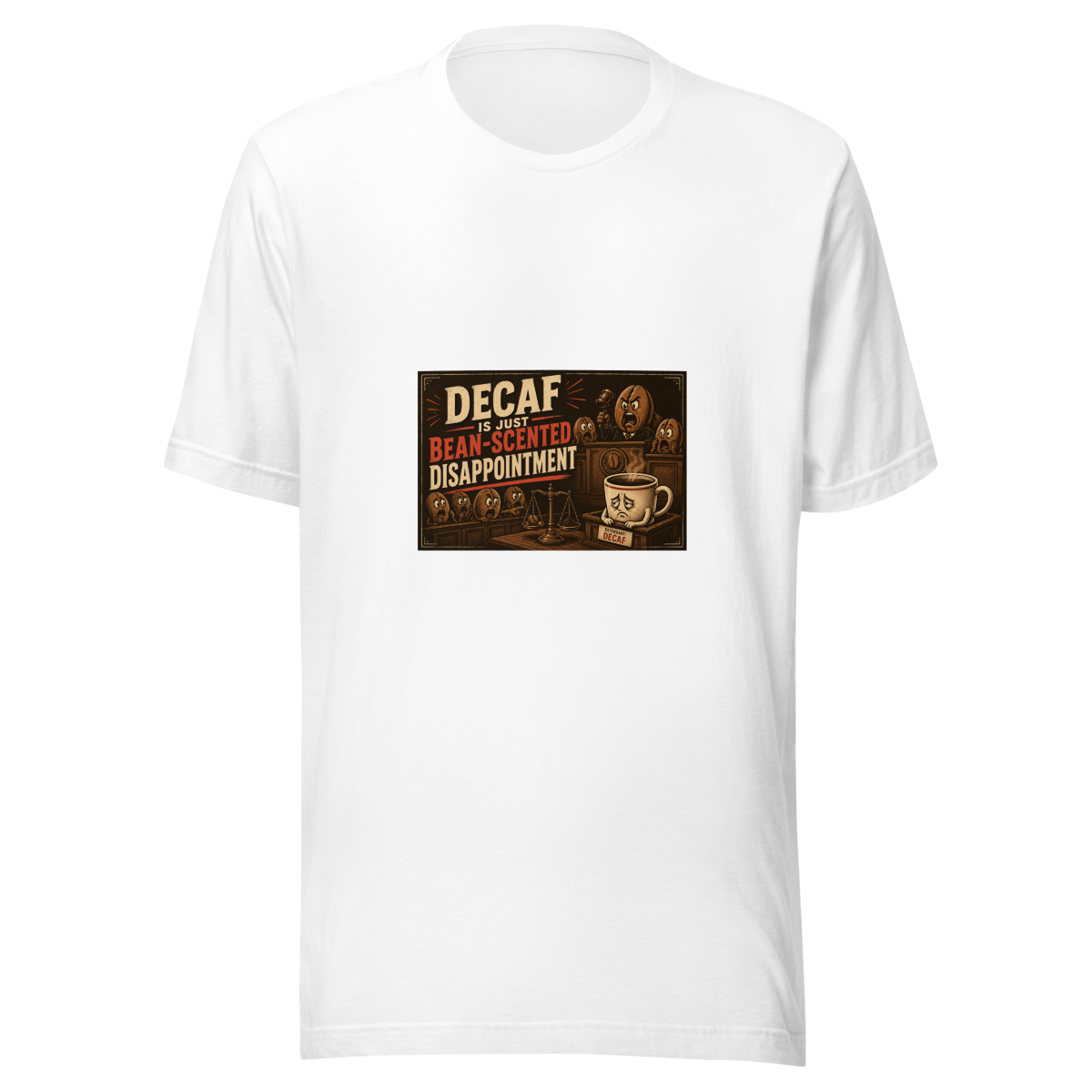 Funny Coffee Mug 50 Unisex T-Shirt product mockup 5