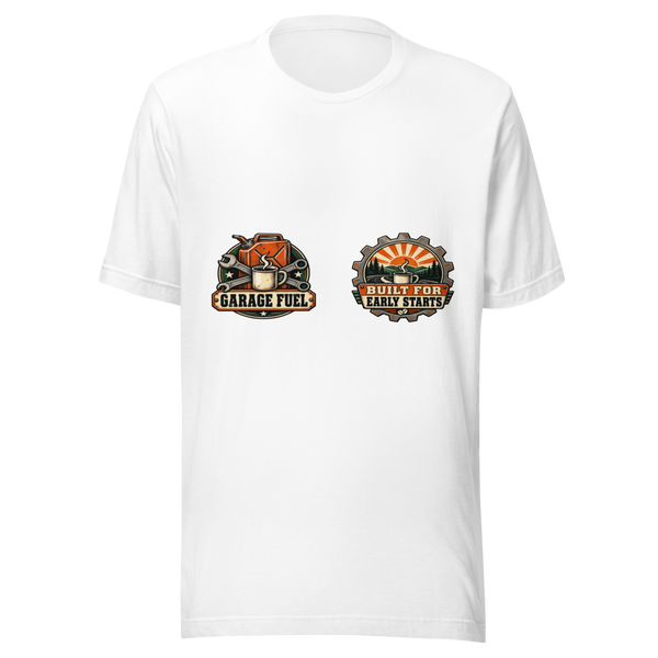 Garage Fuel Unisex T-Shirt product mockup 5