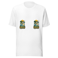 Hooked on Weekends Fishing Unisex T-Shirt product mockup 5
