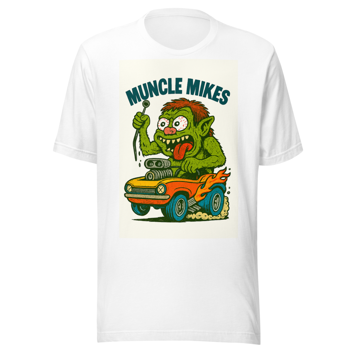 Monster Mugs 006 Hot Rod Coffee Mug — Muncle Mikes Unisex T-Shirt product mockup 5