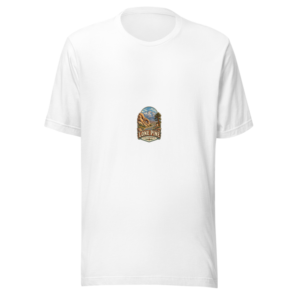 Lone Pine Scenic Road – California Gift Unisex T-Shirt — front view
