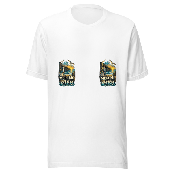 Meet Me at the Pier Unisex T-Shirt product mockup 5