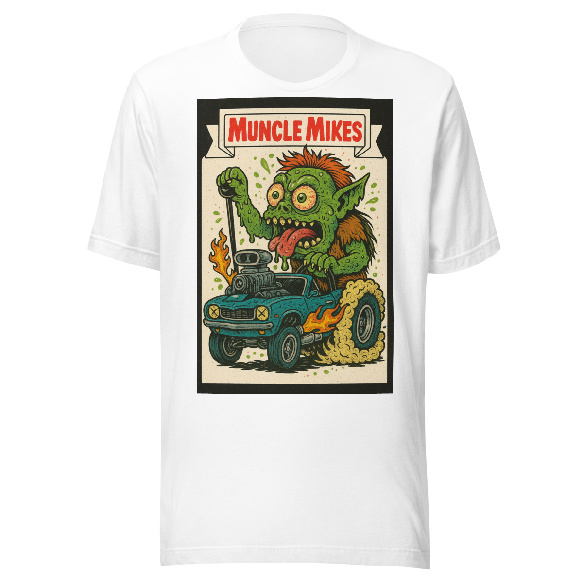 Monster Mugs 004 Hot Rod Coffee Mug — Muncle Mikes Unisex T-Shirt product mockup 5