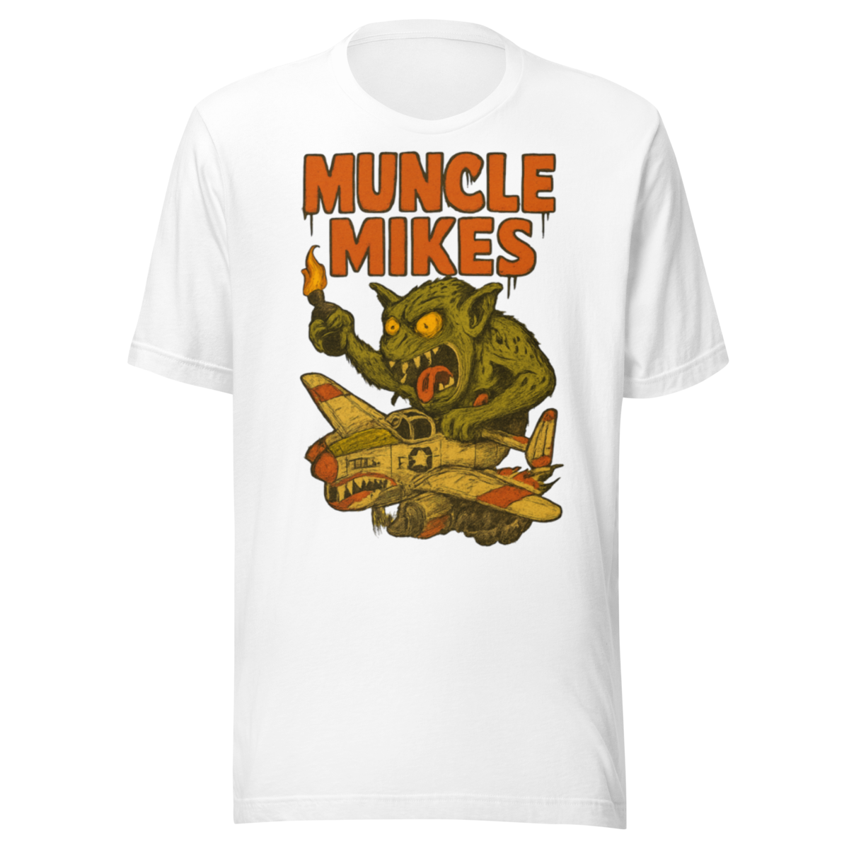 Muncle Mikes Hot Rod and Rat Rod Shirt Mayhem! Monster Rods! (001) Unisex T-Shirt product mockup 5