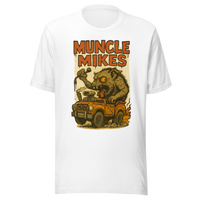 Muncle Mikes Hot Rod and Rat Rod Shirt Mayhem! Monster Rods! (009) Unisex T-Shirt product mockup 5