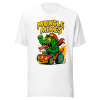 Muncle Mikes Hot Rod and Rat Rod Shirt Mayhem! Monster Rods! (017) Unisex T-Shirt product mockup 5