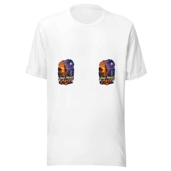 One More Cast Fishing Unisex T-Shirt product mockup 5