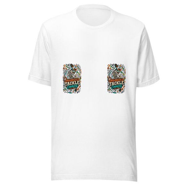 Organized Tackle Chaos Unisex T-Shirt product mockup 5