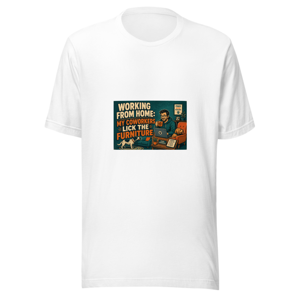 Remote Work Unisex T-Shirt product mockup 5