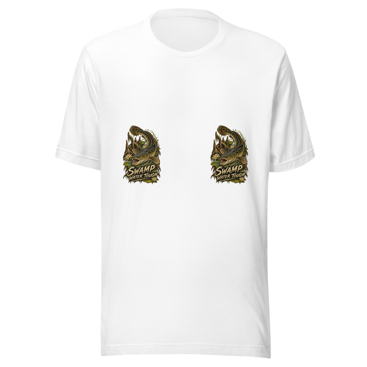 Swamp Water Tough Fish Unisex T-Shirt product mockup 5