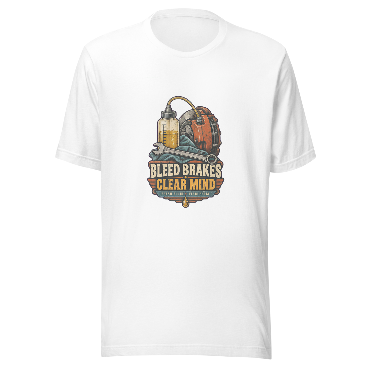Bleed Brakes Clear Mind Unisex T-Shirt product mockup 5