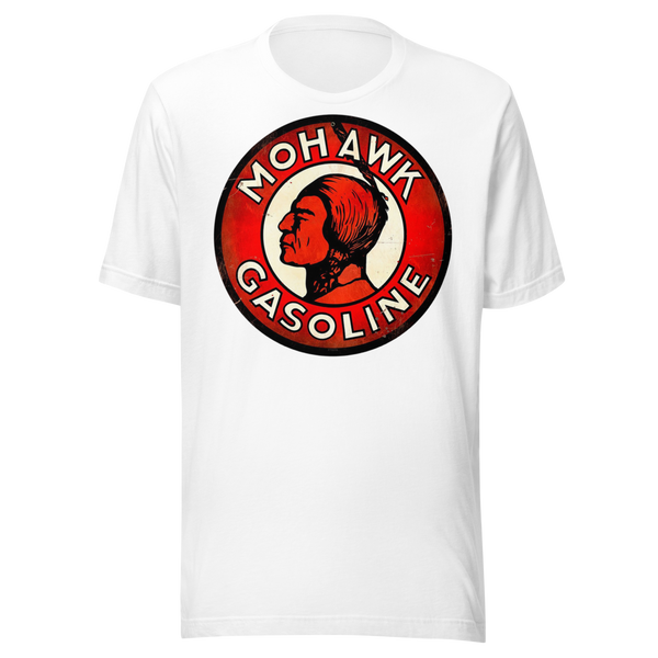 Mohawk Gasoline Vintage Gas and Oil Unisex T-Shirt — front view