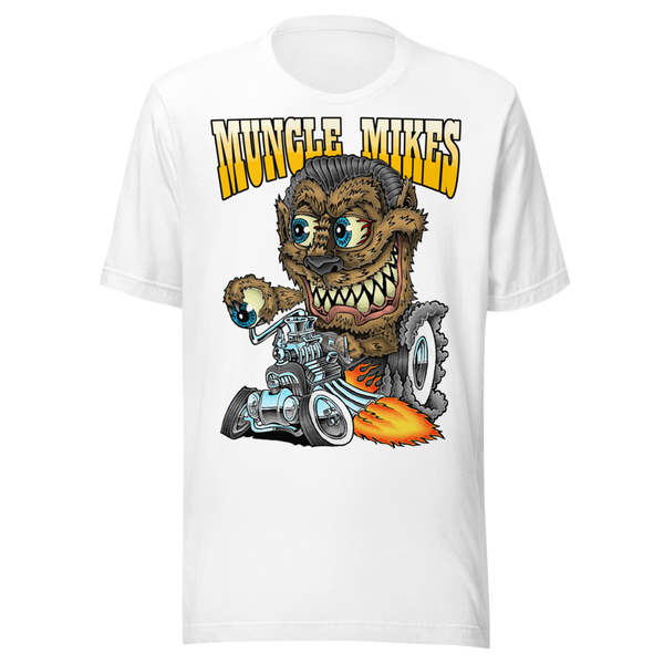 Muncle Mikes Hot Rod Monster Unisex T-Shirt — front view