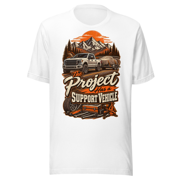 Project Support Vehicle Unisex T-Shirt product mockup 5